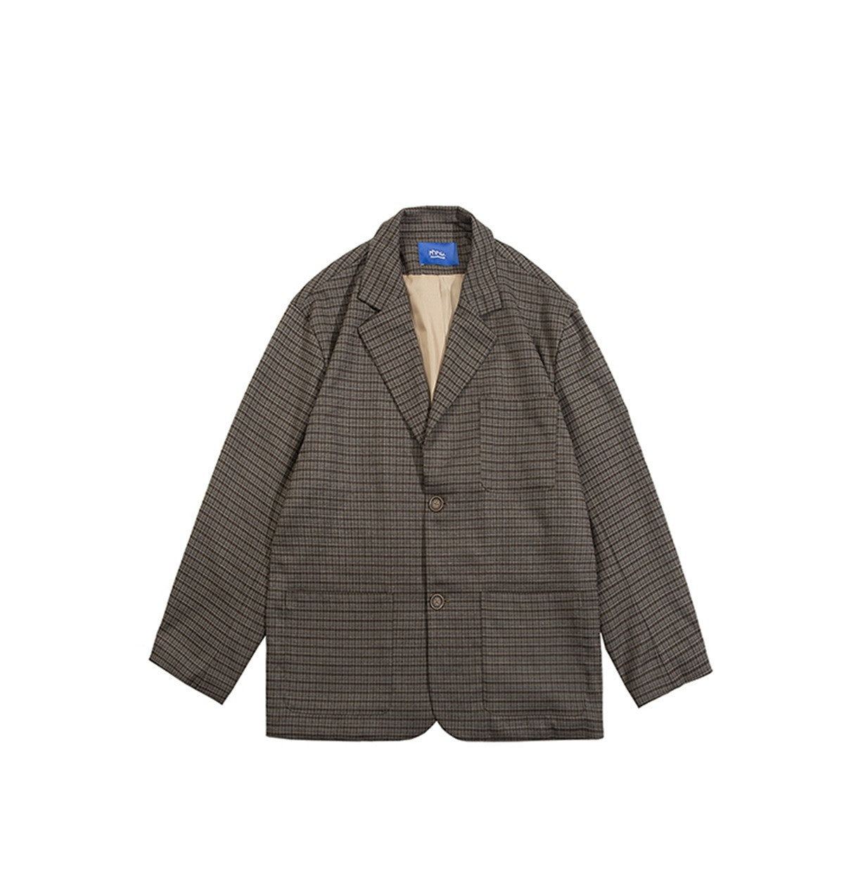 Ralph – Costume à Carreaux de Style Universitaire