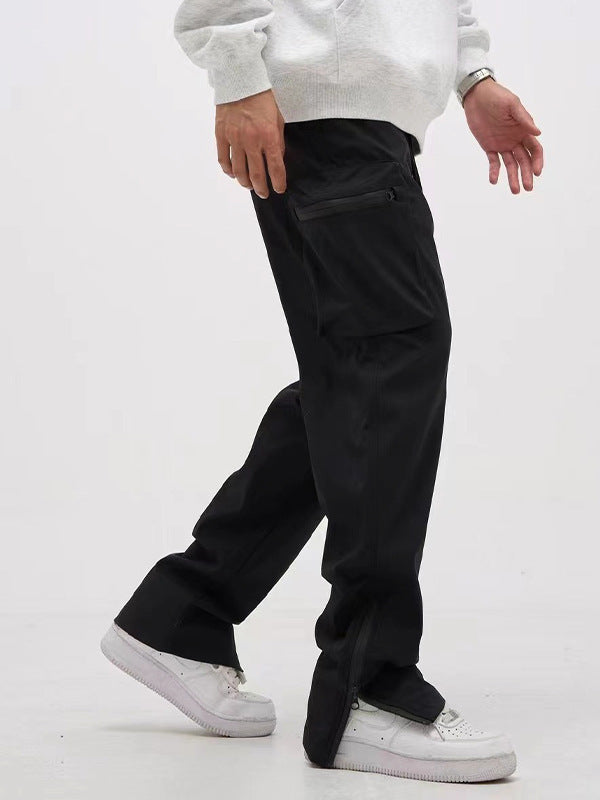 Simon – Pantalon rétro à fente avec fermeture éclair