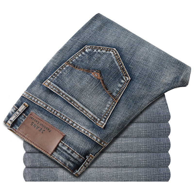 Samuel – Pantalon Droit Élastique en Denim pour Homme