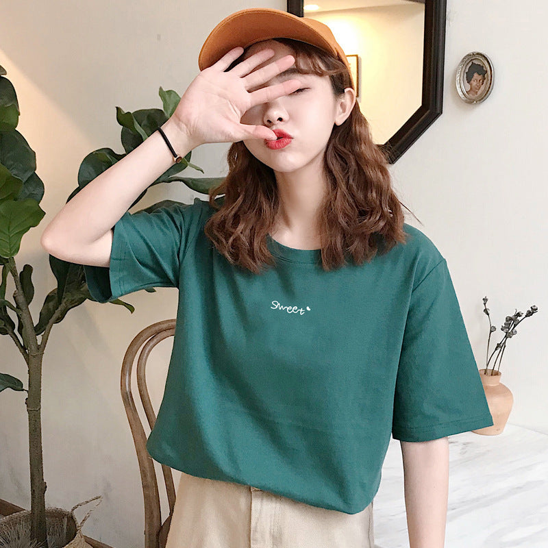 Rowan – T-shirt en Coton à Manches Courtes Imprimé