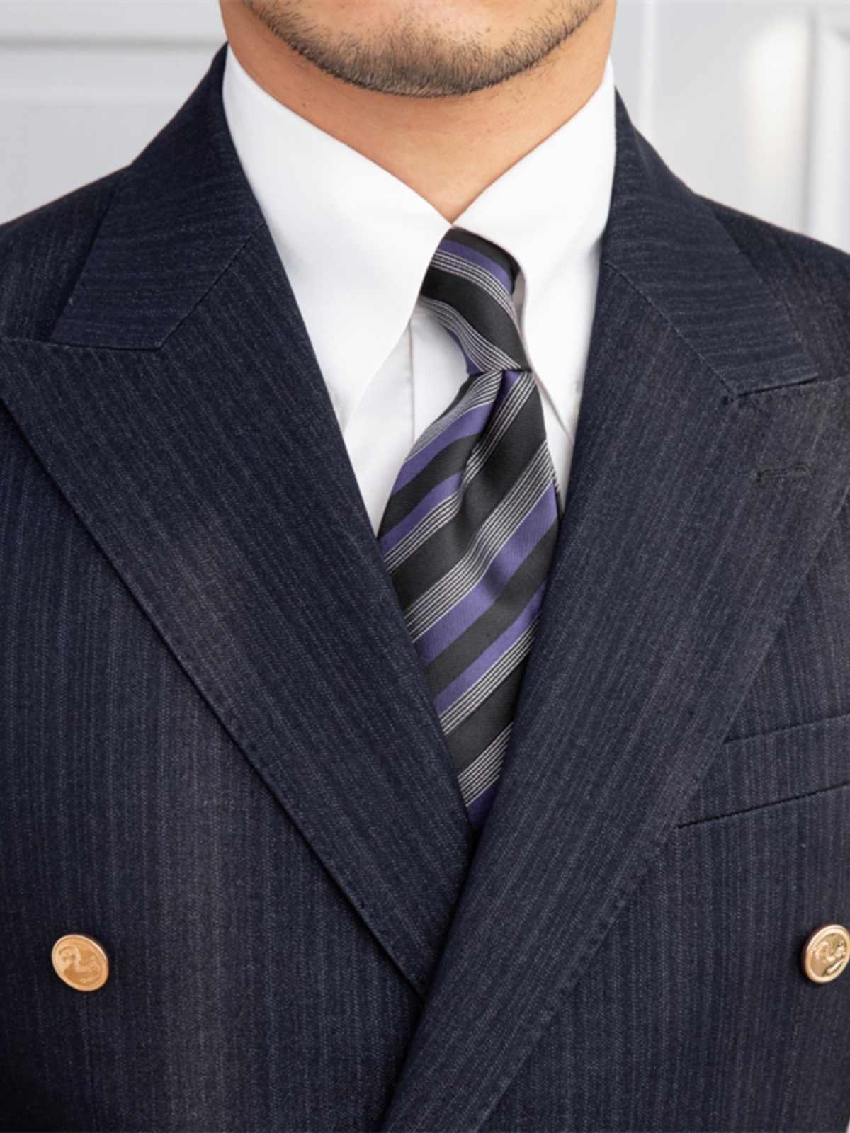 Jeremy – Costume Slim Double Boutonnage Automnal
