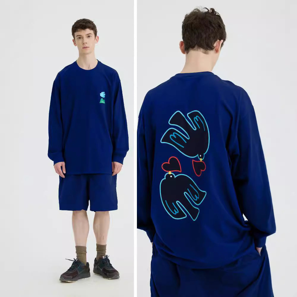 Tim – T-shirt à Manches Longues Col Rond pour Hommes