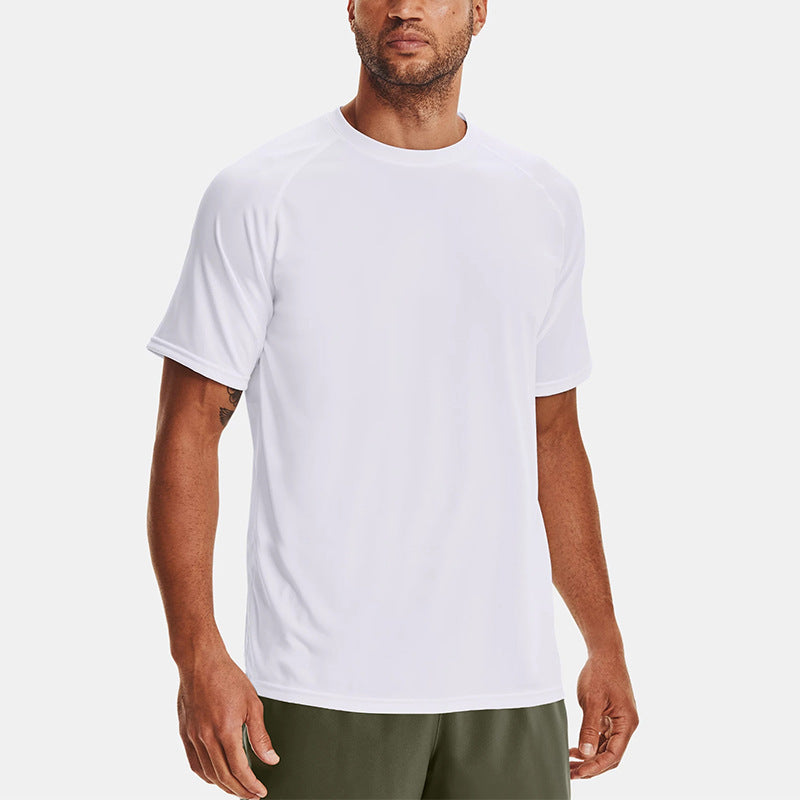 James – T-shirt d'exercice d'été pour homme à col rond ample