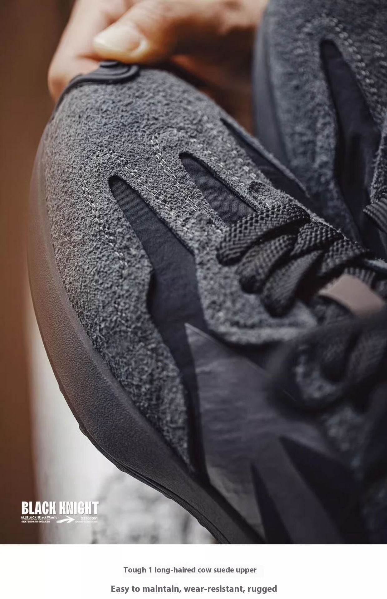 John – Chaussures de Sport à Plateforme Noir Graphite