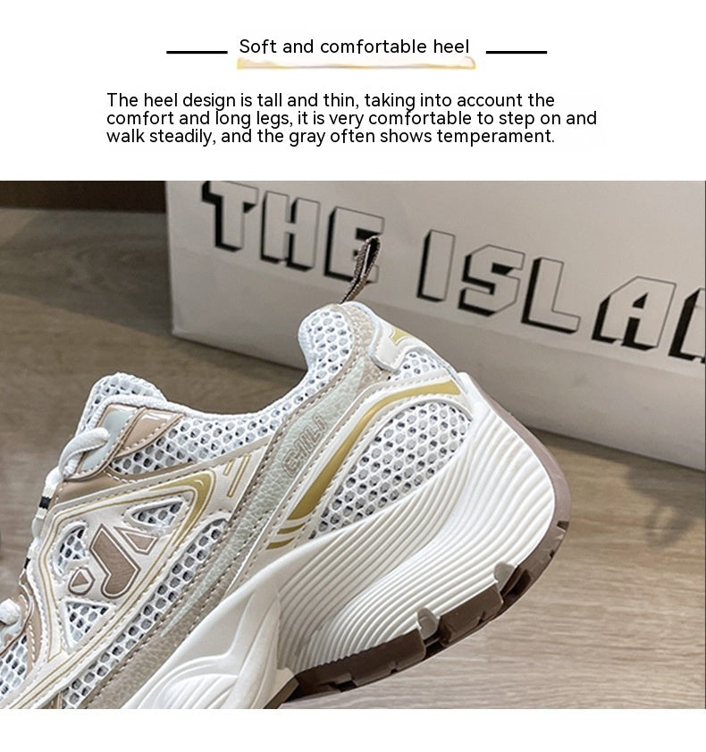Amanda – Chaussures à Semelles Compensées en Maille pour l'Été