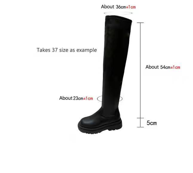 Holly – Bottes Hautes à Semelle Épaisse pour Femmes
