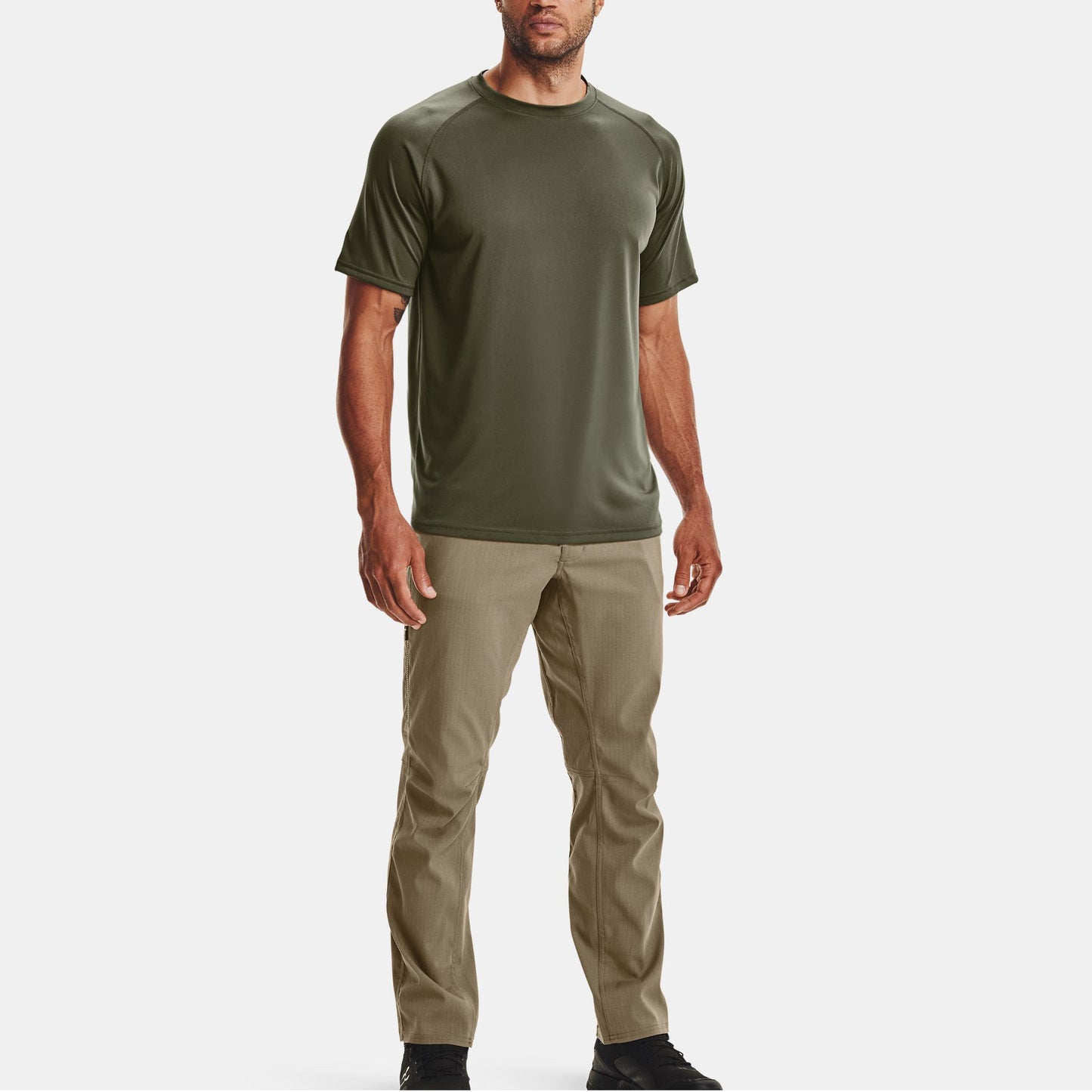James – T-shirt d'exercice d'été pour homme à col rond ample