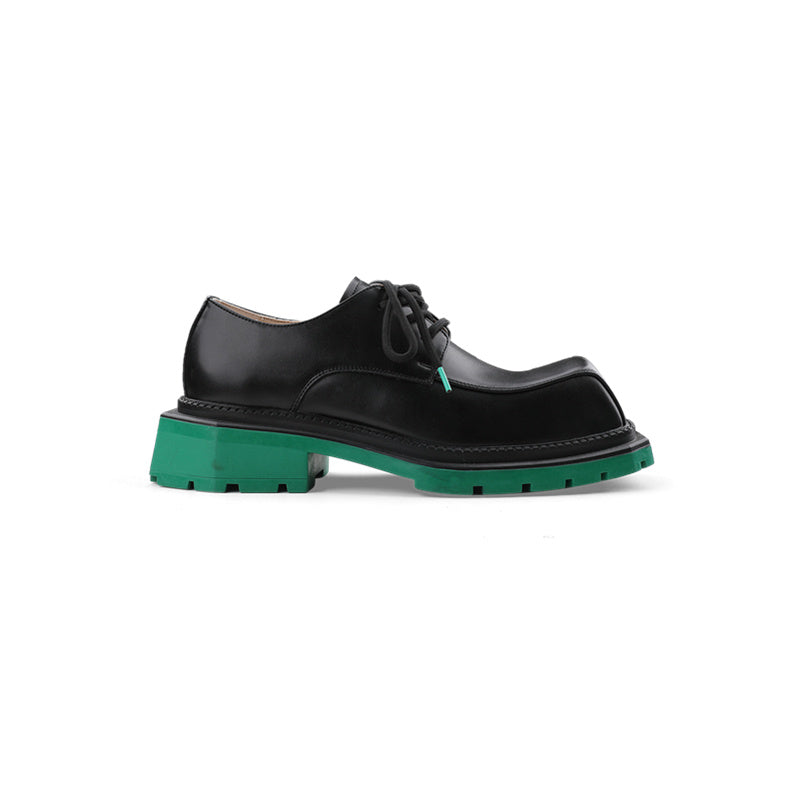 Sharon – Chaussures à semelle épaisse en cuir vegan pour femme