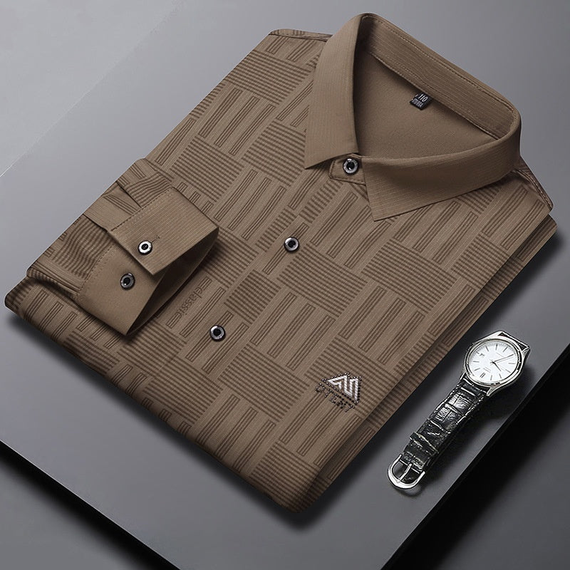 Stewart – Chemise décontractée à manches longues pour homme