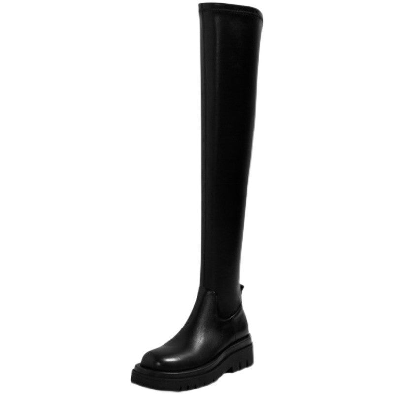 Holly – Bottes Hautes à Semelle Épaisse pour Femmes