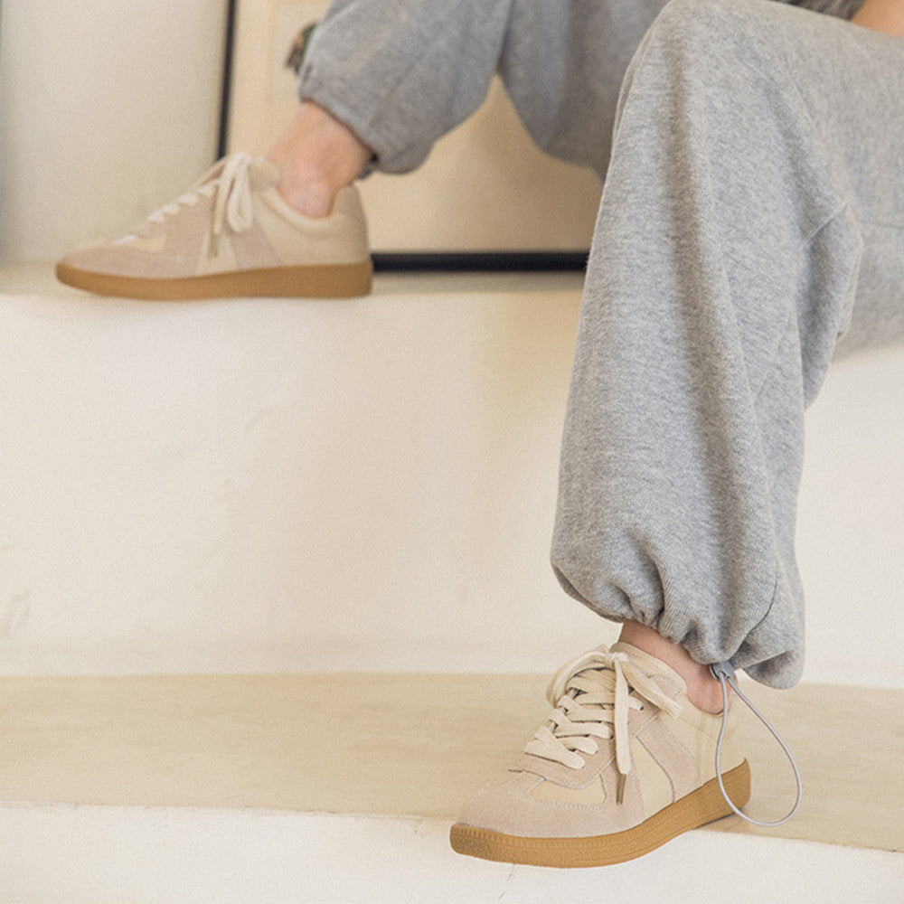 Dawn – Baskets Rétro Vegan Blancs pour Femmes
