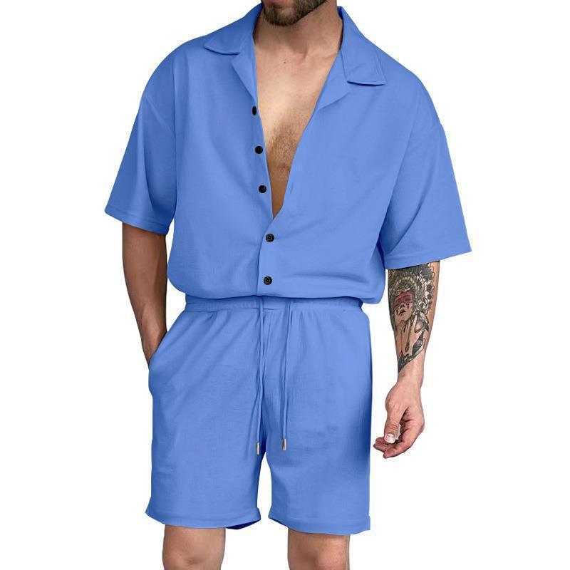George – Ensemble Chemise à Manches Courtes pour Homme