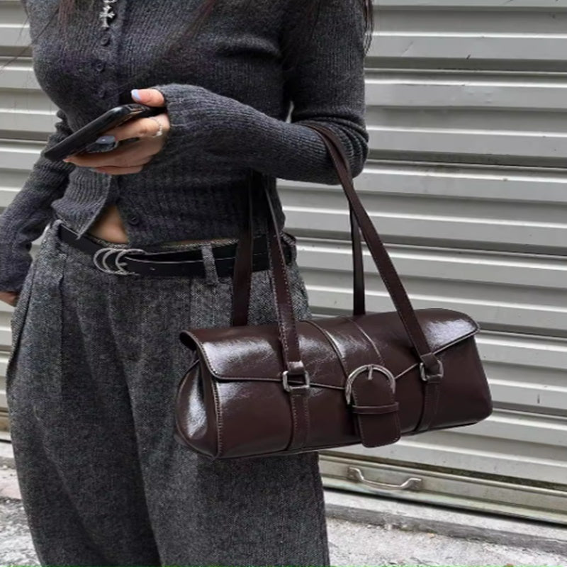 Pamela – Sac Baguette Vintage à Épaule Unique