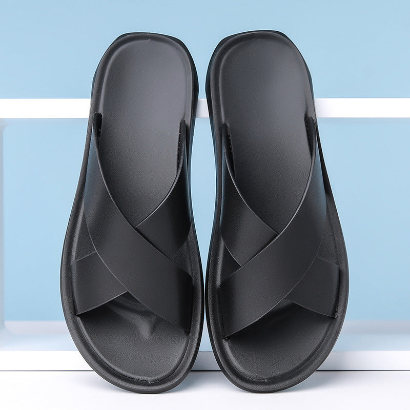 Ashley – Chaussons d'Été Décontractés en Cuir Vegan pour Hommes