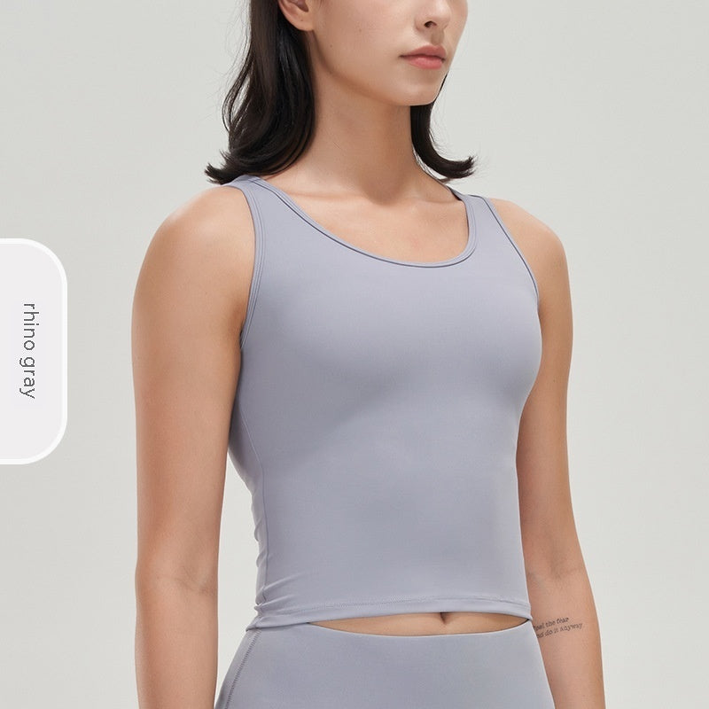 Sophia – Débardeur Yoga Soutien Choc Dos Élastique