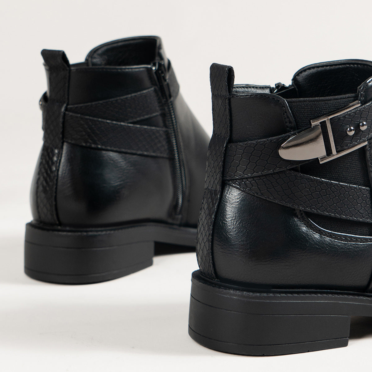 Anne – Bottines Chelsea Femmes avec Fermeture Éclair et Boucle