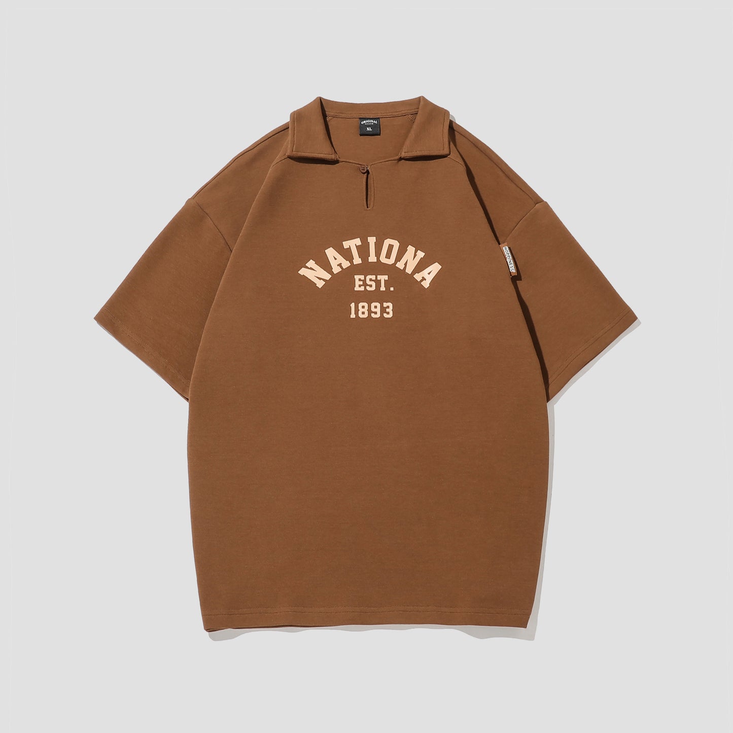 Jim – Chemise à Col Revers en Coton Perlé Lourd