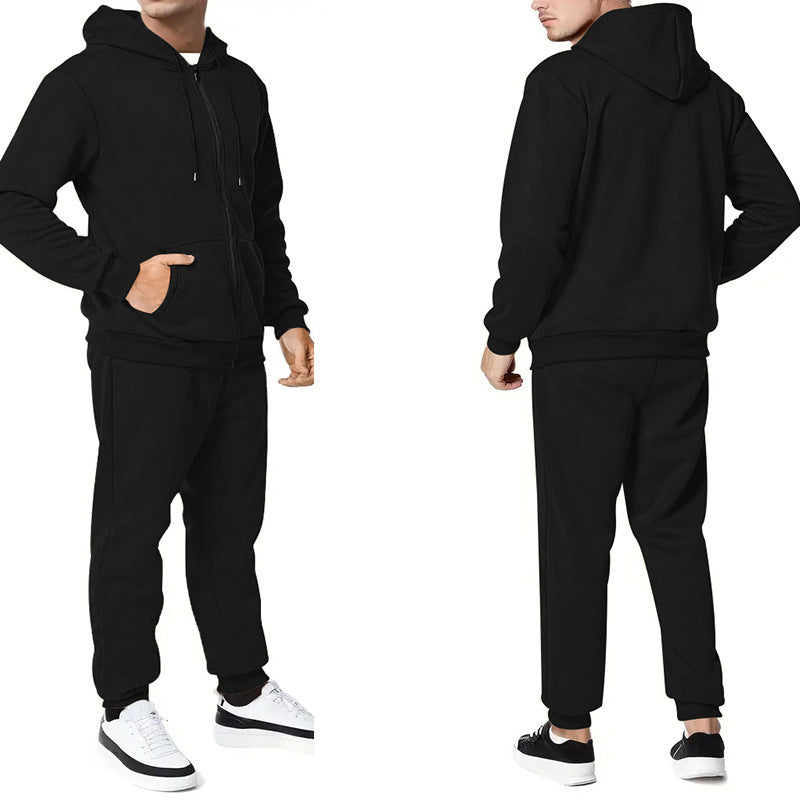 Timothy – Ensemble Cardigan à Capuche Couleur Unie