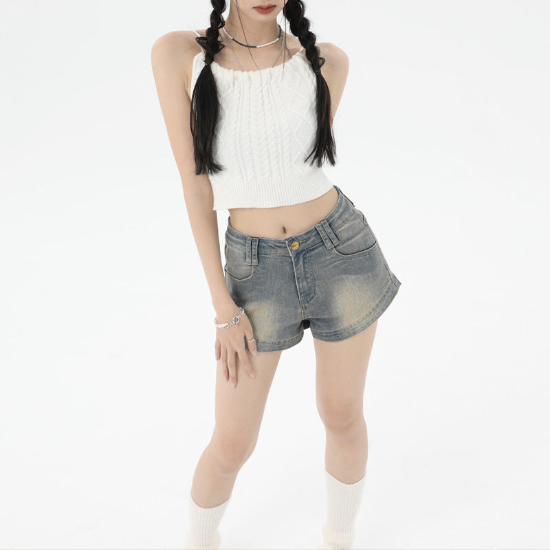 Heidi – Short en Jean Rétro Ultra Court