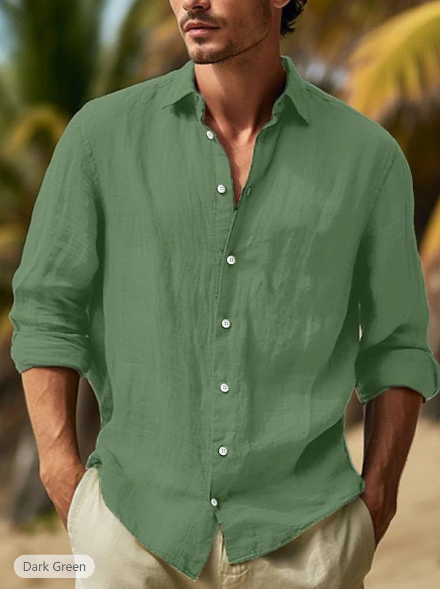 Rodney – Chemise Unie Grande Taille