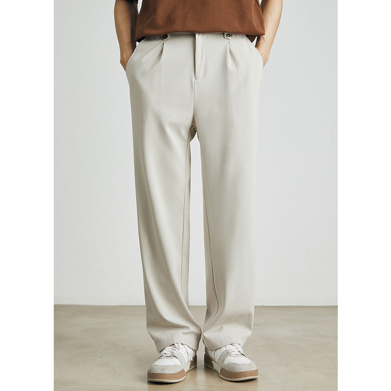 Alison – Pantalon Long Droit en Soie Glacée