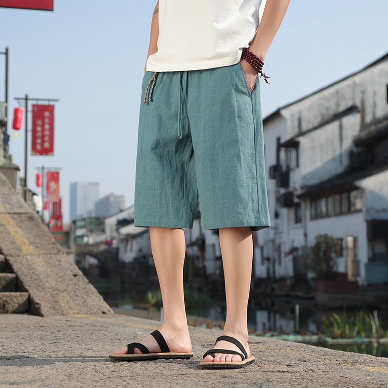 Alexander – Shorts d'Été en Lin et Coton pour Homme