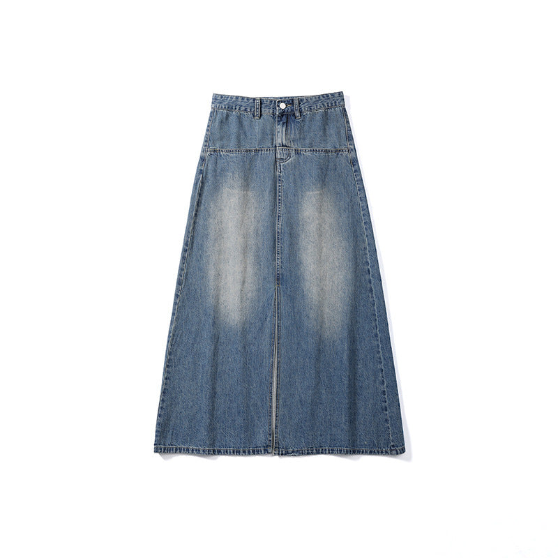 Tamara – Jupe en Jean Taille Haute à la Mode