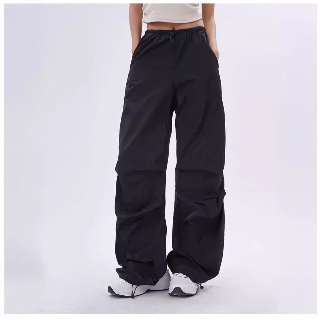 Faith – Pantalon Jogger Décontracté Plissé à Cordon