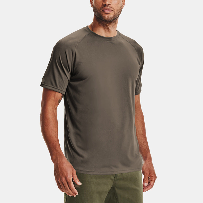 James – T-shirt d'exercice d'été pour homme à col rond ample