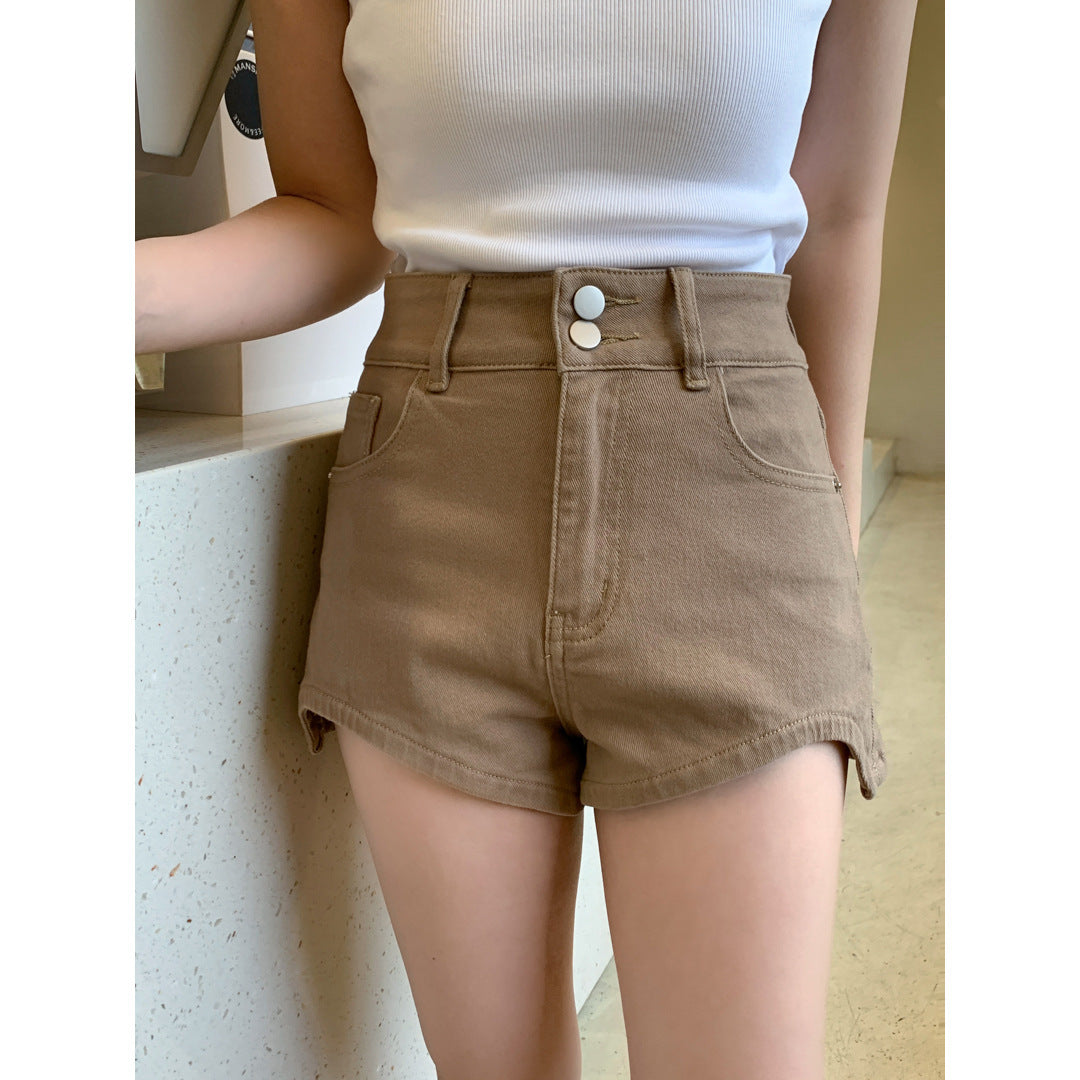 Melanie – Short en Denim Taille Haute