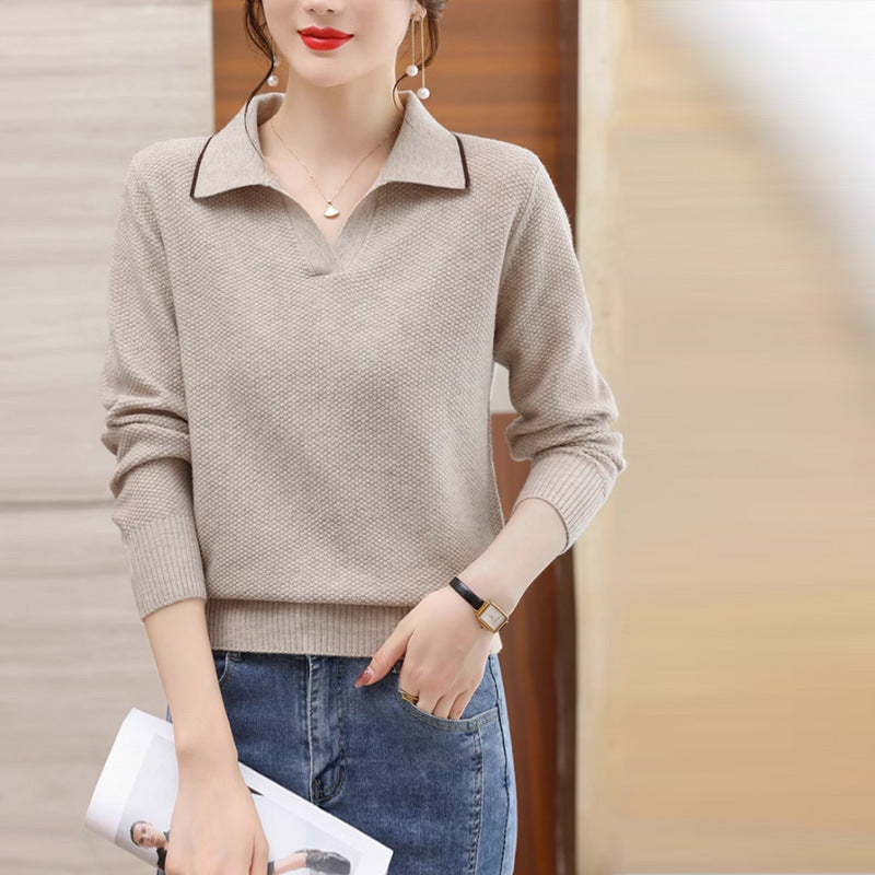 Rachael – Pull à Col Polo Style Occidental