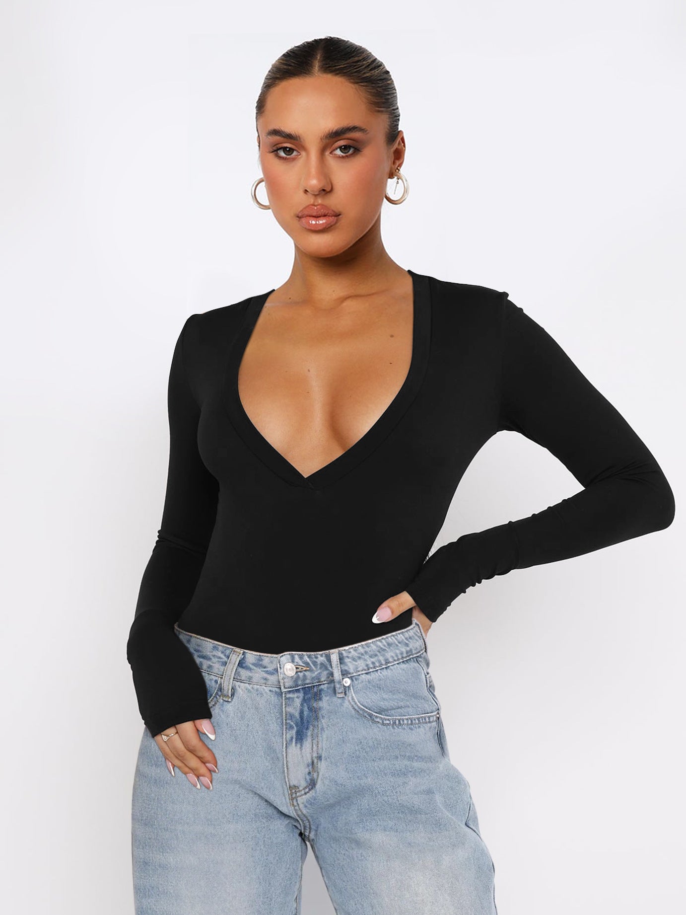 Amanda – Pull Slim à Manches Longues