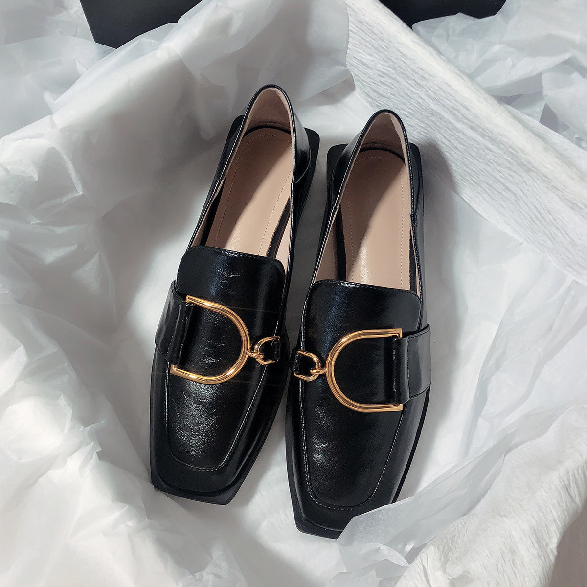 Ann – Mocassins plats deux-en-un en cuir vegan