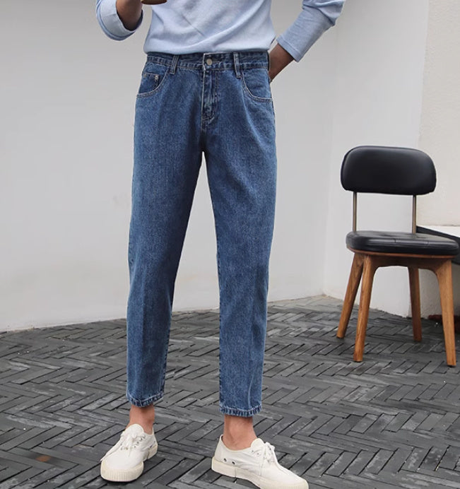 Terry – Jean Harajuku à Taille Moyenne