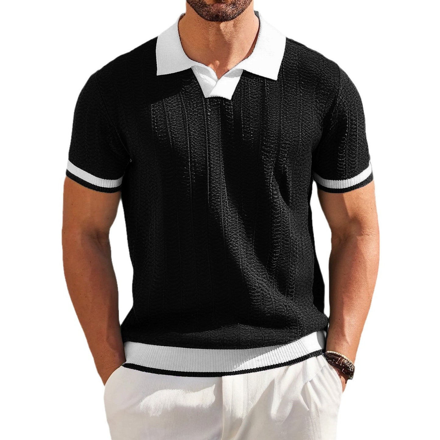 Max – Chemise Slim à Texture Jacquard