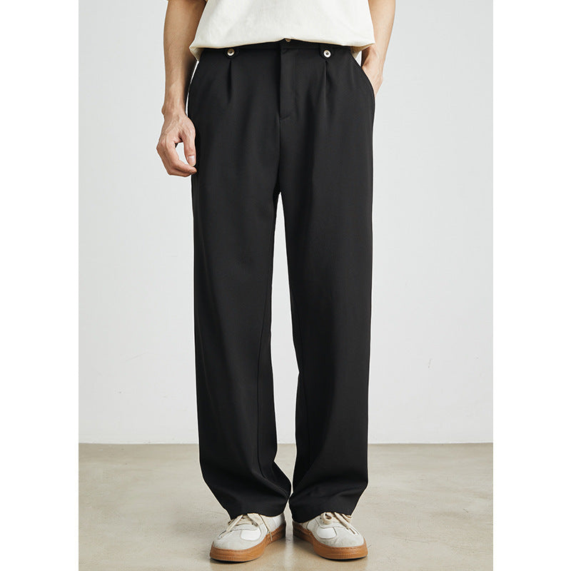 Alison – Pantalon Long Droit en Soie Glacée