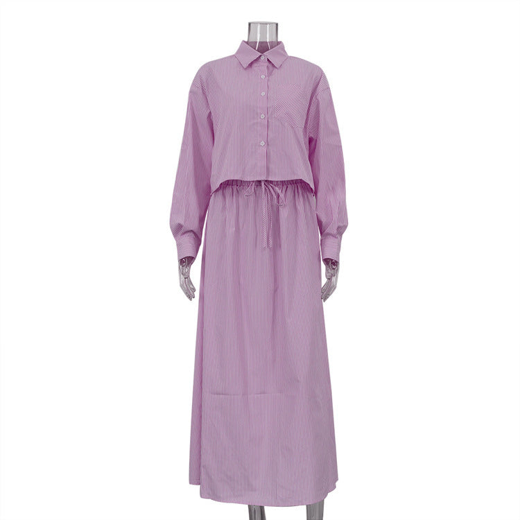 Charlotte – Ensemble Deux Pièces à Rayures Commuter