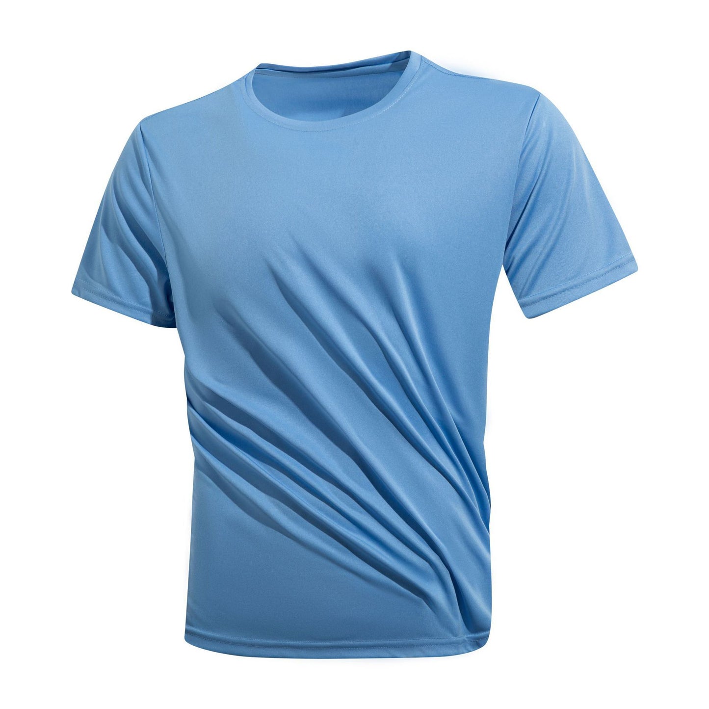 Hugh – T-shirt en soie glacée pour hommes, séchage rapide