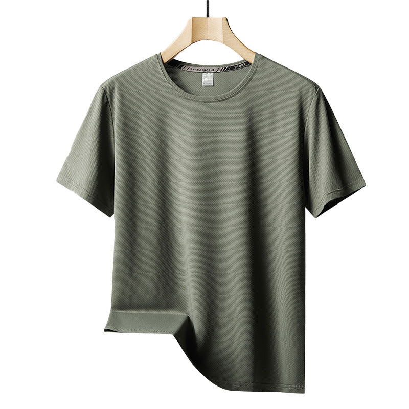 Lawrence – T-shirt surdimensionné en soie glacée pour homme
