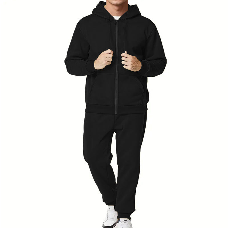 Timothy – Ensemble Cardigan à Capuche Couleur Unie