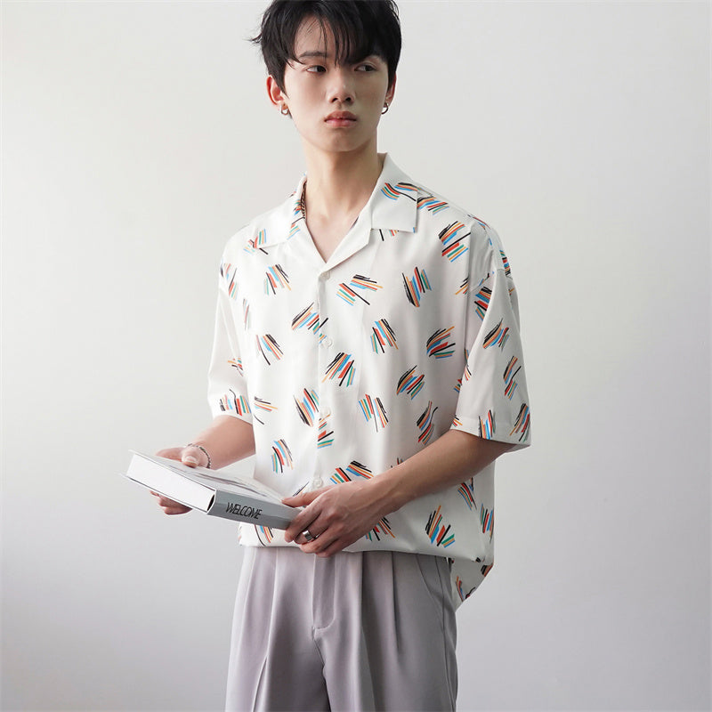 Dominic – Chemise Décontractée à Imprimé Estival pour Homme