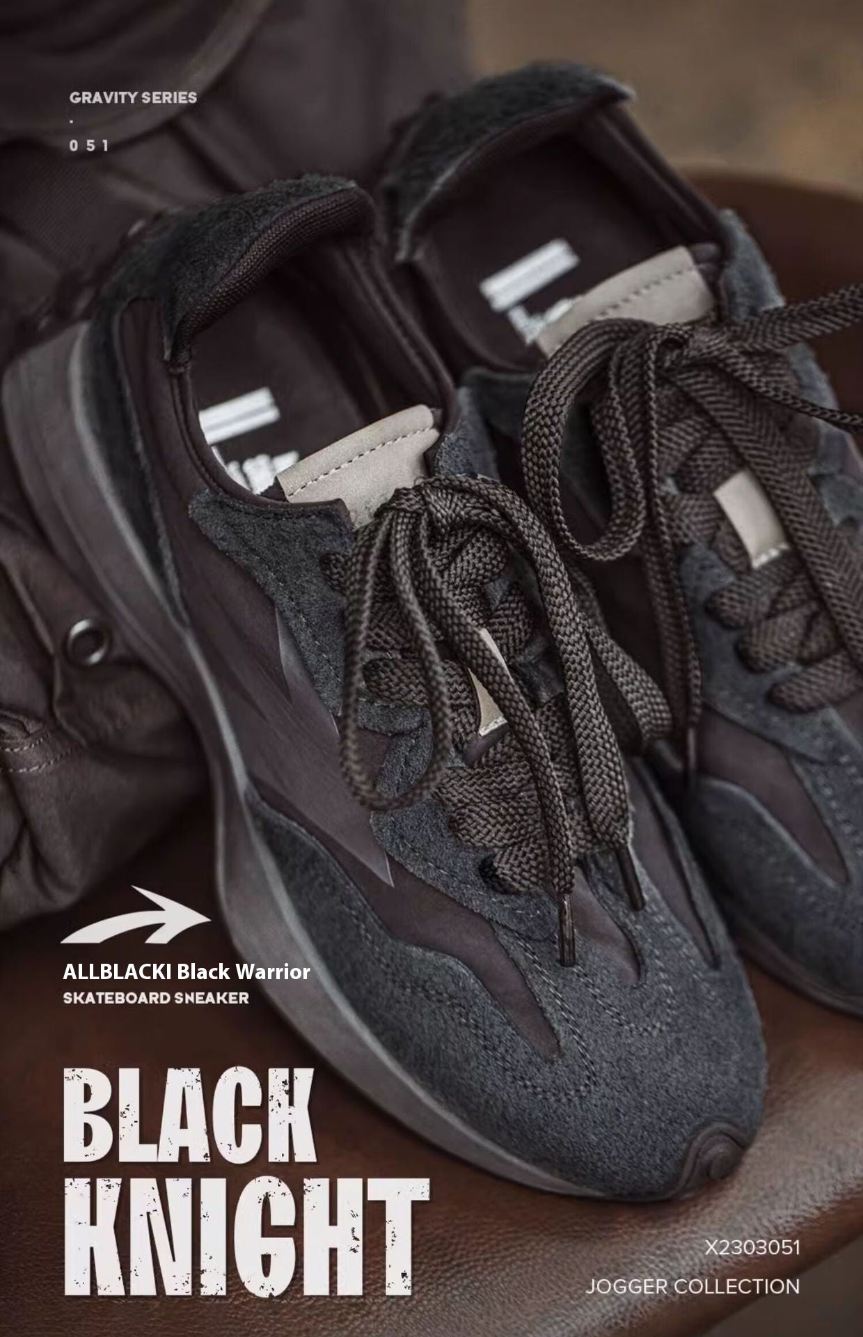 John – Chaussures de Sport à Plateforme Noir Graphite
