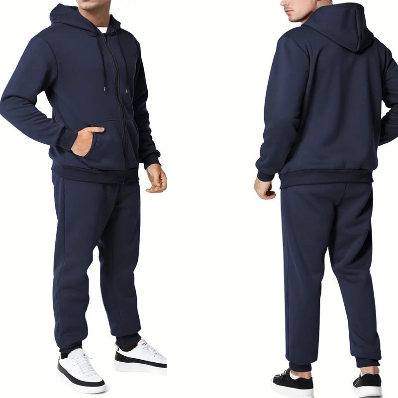 Timothy – Ensemble Cardigan à Capuche Couleur Unie