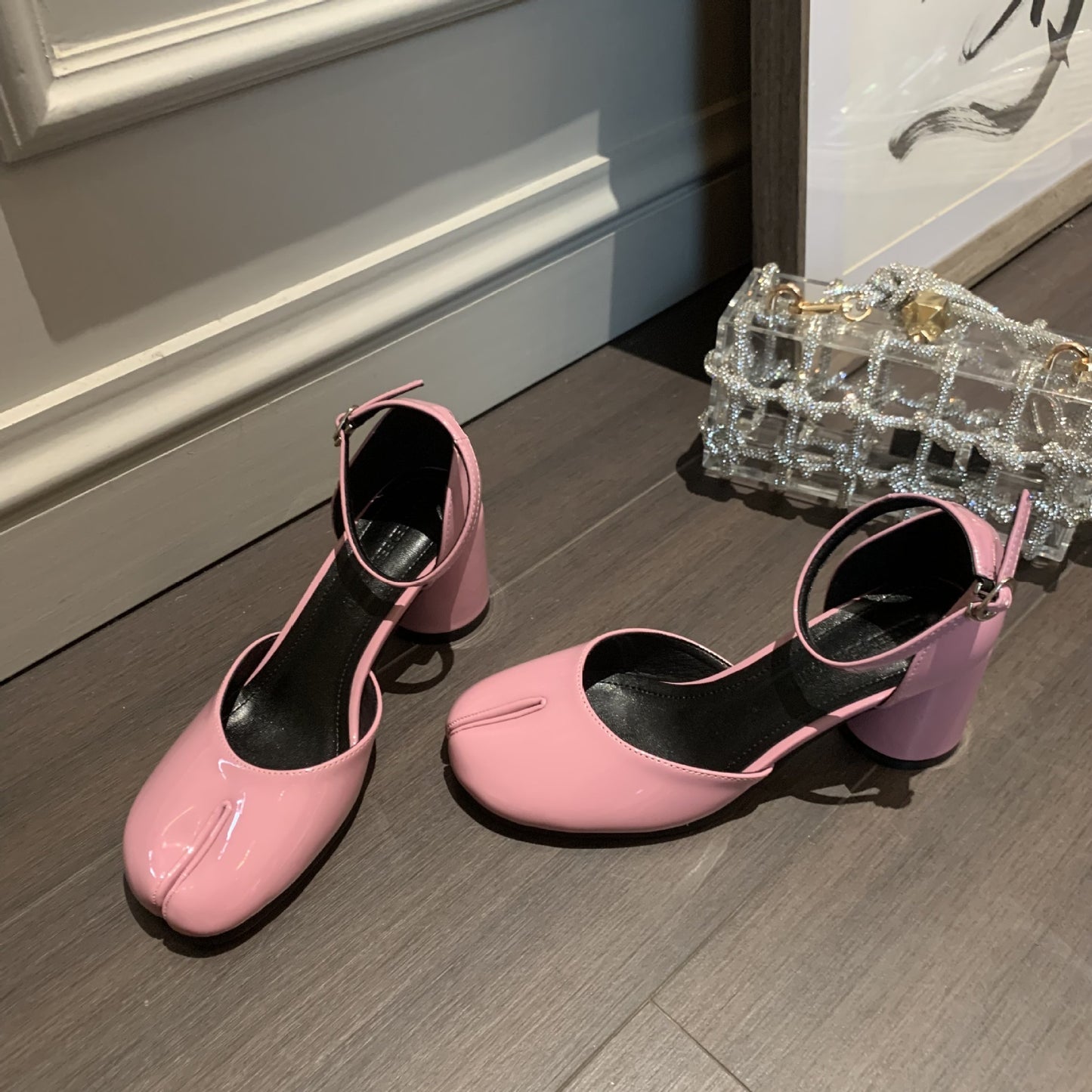 Holly – Chaussures à Talons Chunky en Cuir Vegan