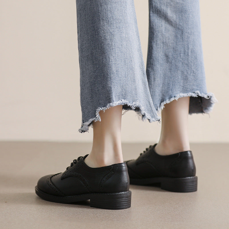 Christina – Chaussures Plates à Lacets Douces et Minces