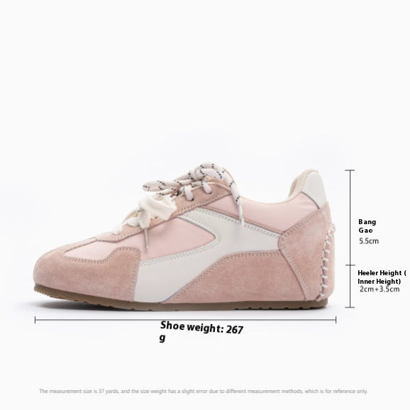 Alison – Chaussures d'Entraînement Allemandes Retro avec Talons Cachés en Cuir Vegan Printemps 2025