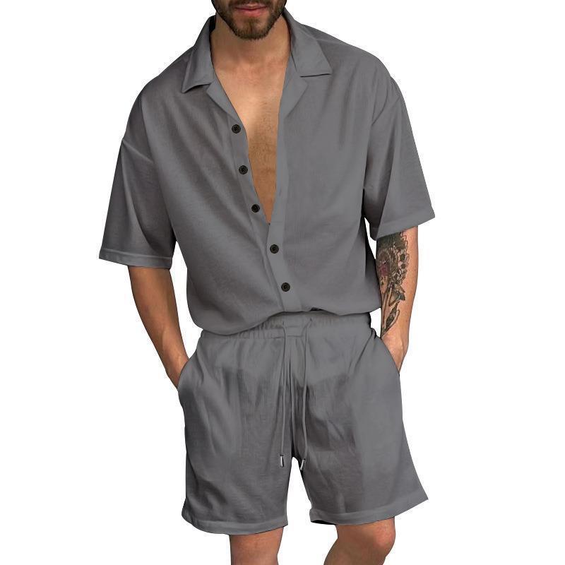 George – Ensemble Chemise à Manches Courtes pour Homme