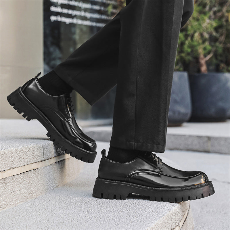 Mark – Chaussures décontractées à semelles épaisses et hauteur augmentée en cuir vegan