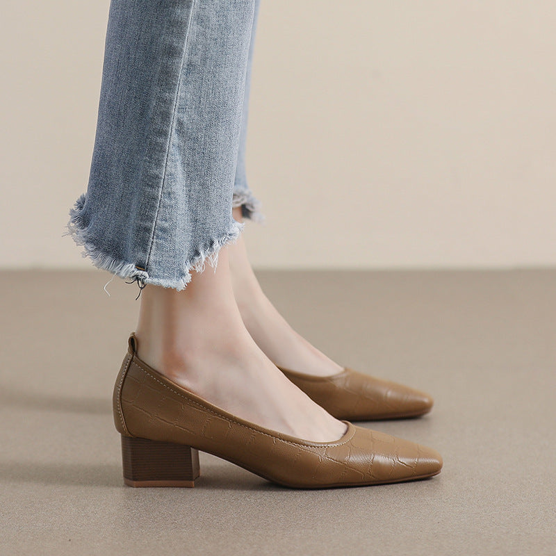 Anna – Talons Carrés à Bout Carré