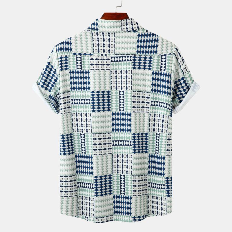 Karl – Chemise Imprimée à Manches Courtes pour Homme